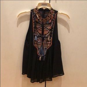 NWT Zara embroidered top